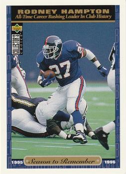 Rodney Hampton New York Giants 1996 Upper Deck Collector's Choice NFL Season to Remember #68